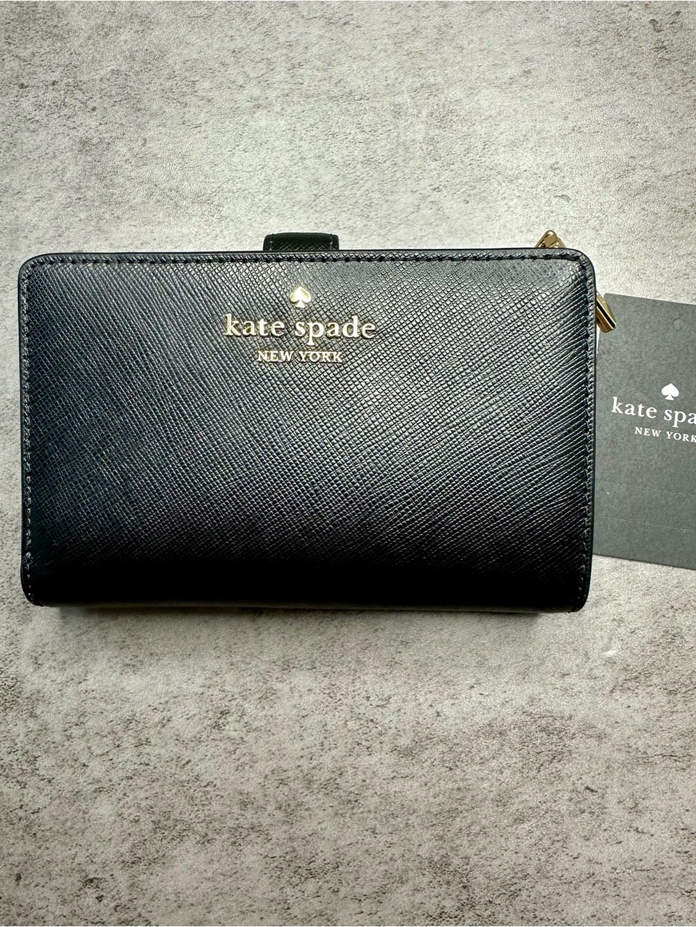 Kate Spade Madison Saffiano Leather Wallet – Black